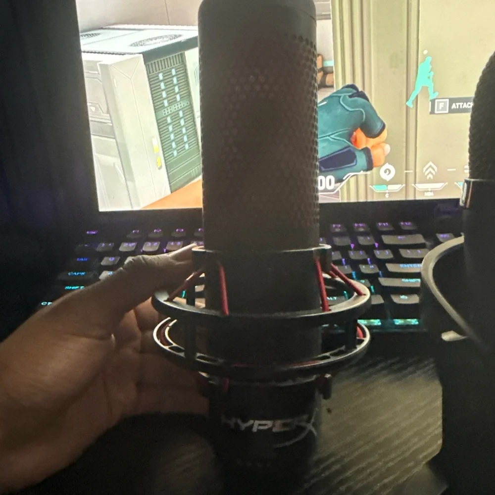 HyperX QuadCast Microphone Slightly Used